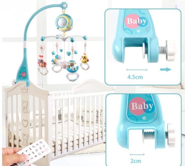 Baby Rattles Crib Mobiles Toy Holder Rotating Mobile Bed Bell Musical Box Projection Newborn Infant Baby Boy Toys - Image 6