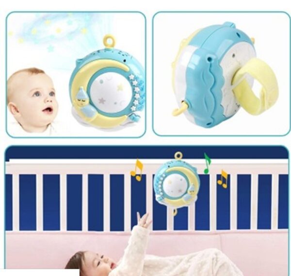 Baby Rattles Crib Mobiles Toy Holder Rotating Mobile Bed Bell Musical Box Projection Newborn Infant Baby Boy Toys - Image 4