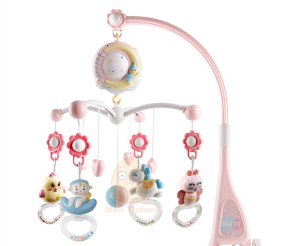 Baby Rattles Crib Mobiles Toy Holder Rotating Mobile Bed Bell Musical Box Projection Newborn Infant Baby Boy Toys - Image 2