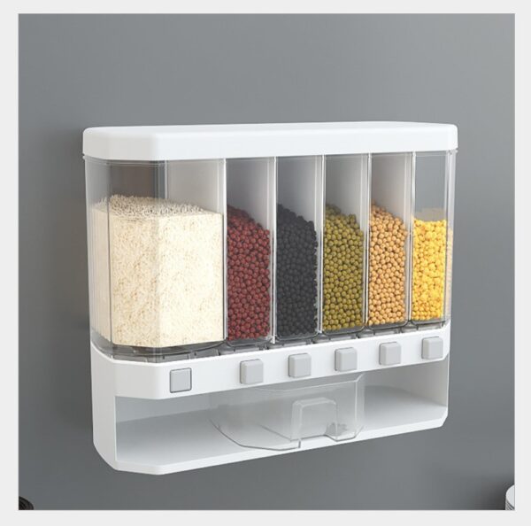 Whole Grain Storage Box Kitchen Wall Hanging Rice Bucket - Image 3