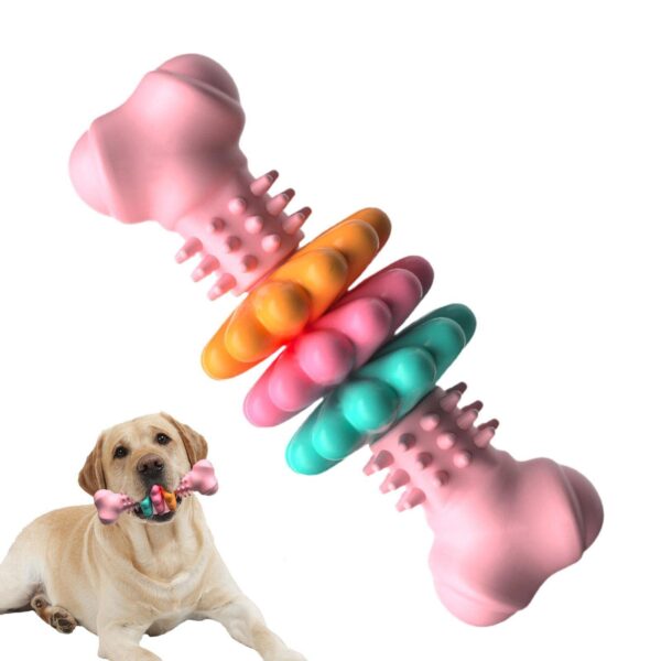 Dog Chew Toy Dog Bone Type  Dogs Teeth Cleaning Toys Indestructible TPR Bone Chewing Bite Resistant Teething Toys  Pet Products - Image 3