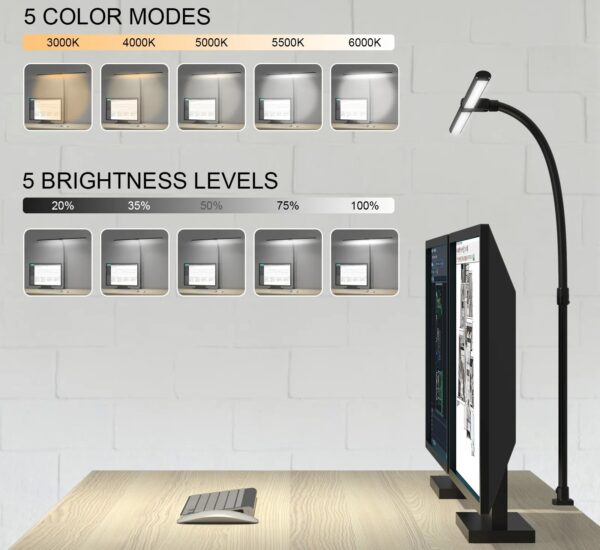 LED Eye Protection Clip Lamp Learning And Reading Work - Image 4