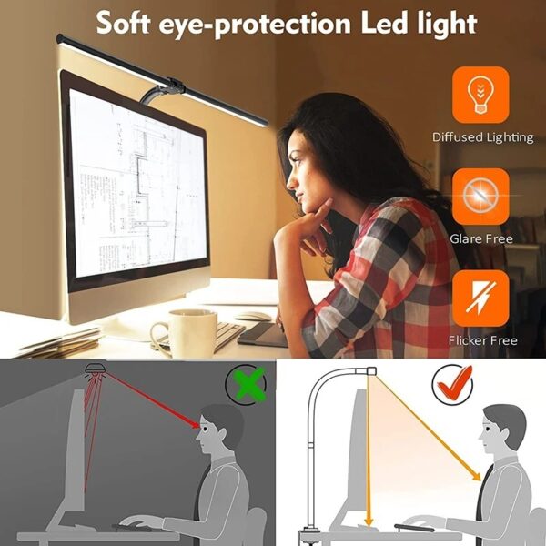 LED Eye Protection Clip Lamp Learning And Reading Work - Image 9