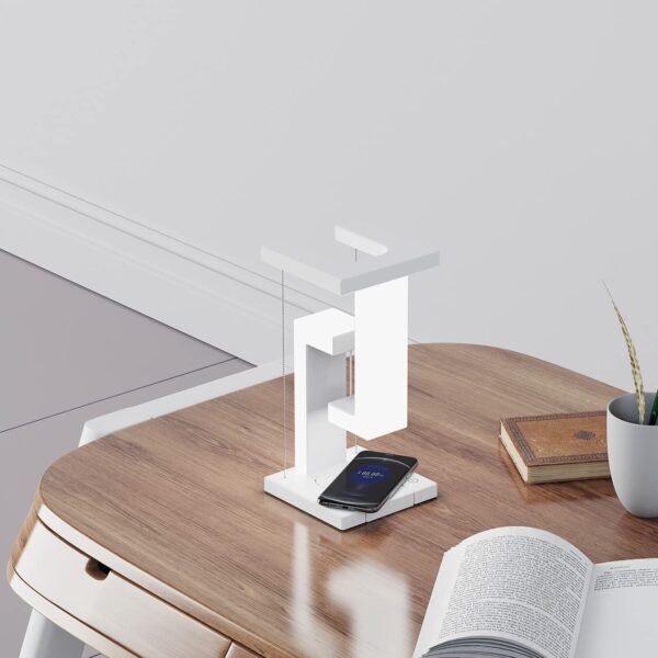 Creative Smartphone Wireless Charging Suspension Table Lamp Balance Lamp Floating For Home Bedroom - Image 4