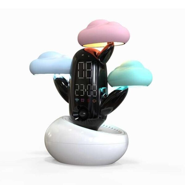 Cloud Weather Time Light Smart Sensor Fun Alarm Clock Accurate Clock Live Voice Reminder Weather Alarm Clock - Image 2