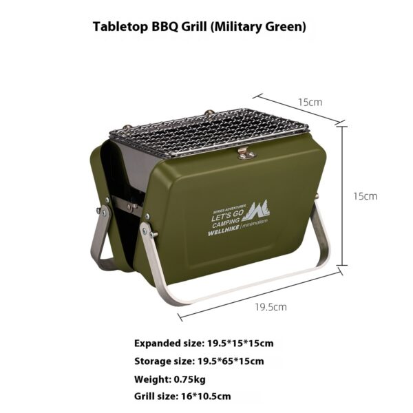 Outdoor Mini Barbecue Oven Portable Foldable Portable - Image 2